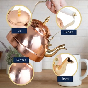 Stainless Steel Eco-Friendly Teas Coffee Pot Lid Sleek Beverage Kettle Handle Premium Serving Design <b>Mirror</b> Finish Hotel - Product Image 6