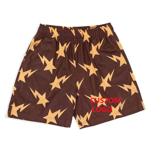 <b>Top</b> Selling Men's Casual Mesh Basketball Shorts with Pockets 5 Inch Inseam Quick Dry Sublimation Custom Color Drawstring Closure - Product Image 4