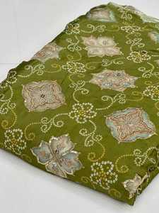 Tissu en organza à maille filetée, dentelle tissée, teint numérique, à sequins, style uni, pour robes de boutique, tissus d'ameublement et vêtements, 100% Polyester ADIX EXPORT - Product Image 4