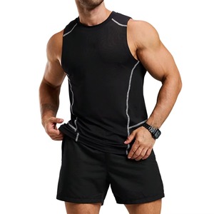 MANGOES FASHION Débardeur de compression unisexe en Spandex/Nylon respirant, avec soutien musculaire avant et gestion de la transpiration - Product Image 4