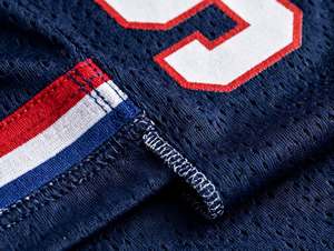 เสื้อฟุตบอลอเมริกันสีน้ำเงินกรมท่าแบบสั่งทำพิเศษ พิมพ์ลายแบบซับลิเมชั่น ชุดทีมระบายอากาศได้ดี แห้งเร็ว เสื้อผ้ากีฬาขายส่ง - Product Image 4