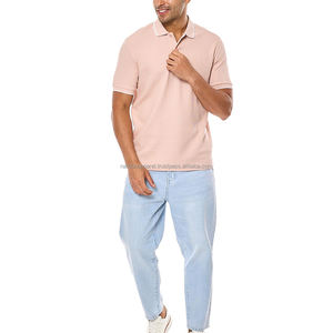 Nardon Apparel Golf informal para hombre para Polos 220 GSM bloque de color algodón poliéster personalizado impreso patrón sólido camiseta - Product Image 3