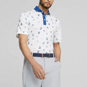 Camiseta Polo de Golf de Verano con Diseño Sublimado, Manga Corta, para Hombre, con Logotipo Personalizado, Ligera, con Cuello Camisero - Product Image 1