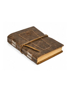 Carnet de notes artisanal en cuir marron avec fermeture à sangle, reliure thermique, véritable journal intime fait main, idéal pour l'écriture et les cadeaux, 8x6 - Product Image 3