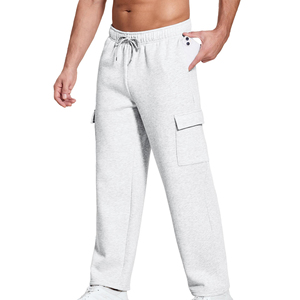 Pantalones Deportivos Cargo para Hombre, Pantalones Casuales con Múltiples Bolsillos Utilitarios, Cómodos, de Mezcla de Algodón, Corte Ajustado, Estilo Urbano - Product Image 5