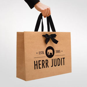 Bolsas de Papel para Compras con Logotipo Personalizado Premium, Embalaje Biodegradable Ecológico para Ropa, Zapatos y Calcetines, Fabricante y Proveedor - Product Image 1