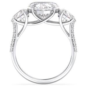 Anillo de compromiso REYES Classic con moissanita en forma de corazón de 4.20 quilates en plata de ley 925, joyería fina de lujo para regalos de boda - Product Image 6