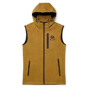 Chaqueta Casual con Capucha y Cuello Alto para Senderismo de Otoño, Unisex, Impermeable 10K, Transpirable, Cortavientos, Color Sólido, Relleno de Poliéster Lavado - Product Image 2
