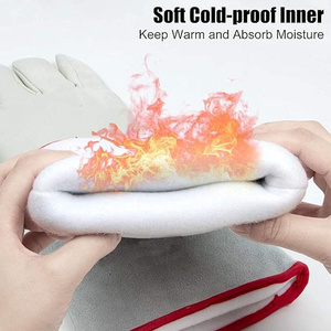 Gants de sécurité industriels de premier ordre en cuir de chèvre et de vachette, résistants à la chaleur pour le soudage TIG et la lutte contre les incendies - Product Image 6