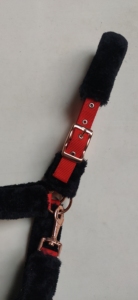 Licol de cheval en nylon réglable, doux et durable, avec longe et collier en polaire, vente en gros OEM - Product Image 4