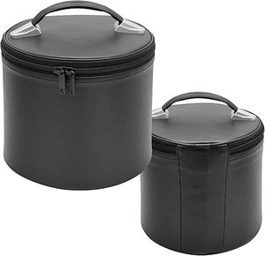 Estuche para Fez Masónico - Imitación de Cuero Negro con Asa Dorada Sólida, Calidad Premium, Origen Importado - Product Image 6