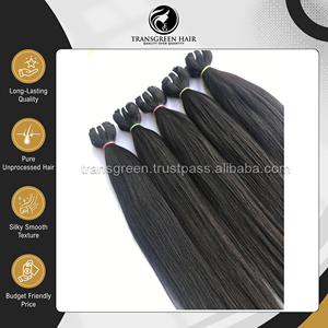 100% Raw Unprocessed Cuticle Aligned 20 Inches Virgin Brazilian Silky Straight Human Virgin Hair Bundles from Indian Supplier - Product Image 6