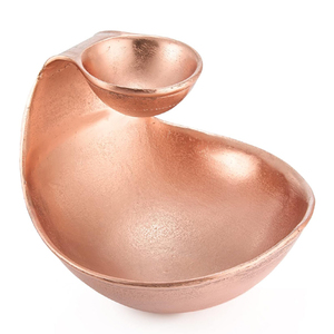 Chip and <b>Dip</b> Serving Bowl <b>Silver</b> Brass Tiered Snack Chip And <b>Dips</b> Serving Bowls - Product Image 6