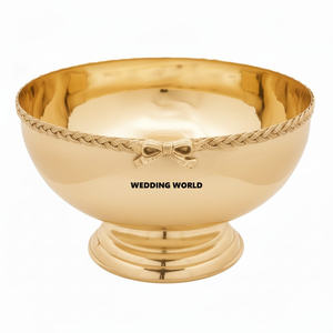 Tazón de Chocolate de Lujo con Acabado Dorado, Forma Redonda, Hecho a Mano, Diseño Exclusivo, Venta al por Mayor, Nuevo Tazón de Chocolate de Metal - Product Image 2