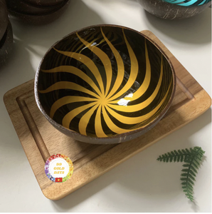 Tazón de Cáscara de Coco Vietnamita, Recipiente Artesanal Natural para Servir en la Cocina, para Frutas, Ensaladas, Arroz, Vajilla Rústica para Mesa - Product Image 3