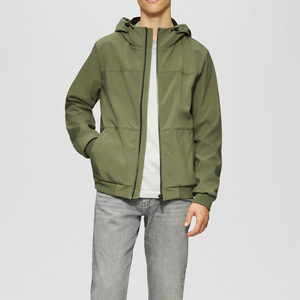 <b>Men's</b> Olive <b>Green</b> Hooded Zip-Up Quilted <b>Jacket</b> Casual Pockets Winter <b>Waterproof</b> & Windproof Coat - Product Image 4