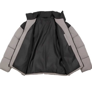 Blousons matelassés pour hommes de haute qualité, fermeture éclair intégrale, poches latérales, vêtements d'extérieur, blousons d'hiver élégants pour hommes, col montant - Product Image 5