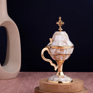 Quemador de Incienso Portátil de Latón, Ecológico, Tradicional, Decorativo, para Meditación y Oración - Product Image 4