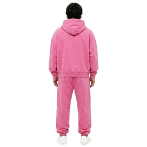 Ensemble de survêtement léger pour homme : sweat-shirt et pantalon de jogging, impression personnalisée, couleur personnalisée, commande en gros - Product Image 3