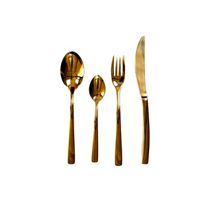 Ensemble de couverts élégants en acier inoxydable, plaqué argent et poignée martelée de haute qualité - Product Image 2