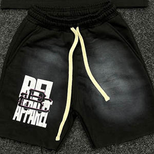 เสื้อยืดโอเวอร์ไซส์ผู้ชายผ้าฝ้าย 100% พิมพ์ลายตามสั่งคุณภาพสูง งานปักลายแบบแอพพลิเคชั่น ล้างสีแบบดิสเทรส ขายส่ง - Product Image 4