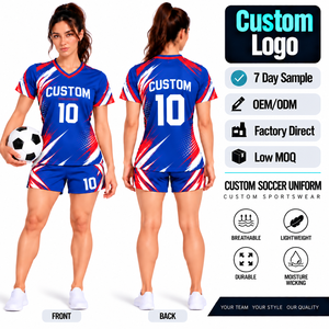Ensemble de yoga 2 pièces pour femmes, équipe nationale de football, haut à manches courtes, short de cycliste taille haute, uniforme de football - Product Image 1