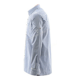 Chemise décontractée élégante pour homme à manches longues, 100 % coton, à carreaux, coupe ajustée, style bavarois, la plus vendue - Product Image 3