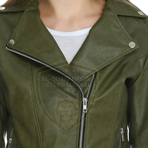 Chaqueta de Cuero para Mujer, Ropa de Invierno, Chaqueta de Cuero de Color Sólido, Venta Caliente - Product Image 6