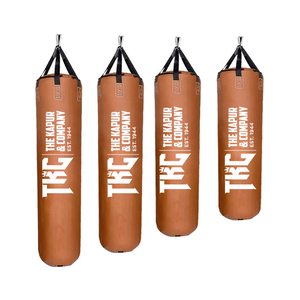 Sac de boxe en cuir robuste, remplissable de sable/eau, hauteur réglable, pour entraînement de MMA, kickboxing, gym et fitness pour adultes - Product Image 1