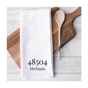 Home Sweet Home Numéro Adresse Brodé Classy Vintage First Grade Custom Made Unique Sublimation Torchon Vente en ligne - Product Image 2