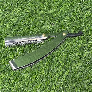 Navaja de afeitar con bloqueo oscilante para barbería, perfiladora de cabello, marca privada, navaja recta de una sola hoja para entresacar con cuchilla profesional para el cabello - Product Image 4