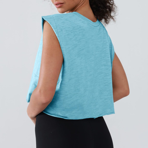 Débardeurs amples en coton sans manches pour femmes avec impression de logo personnalisé – Qualité supérieure, style streetwear, hauts vierges pour femmes - Product Image 2