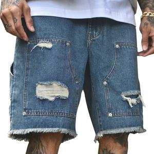Pantalones Cortos de Mezclilla Personalizados para Hombre, Diseño de Moda Urbana, Casuales - Product Image 1