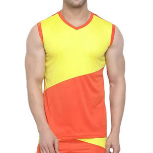Mens OEM And ODM Performance Tank Top Moisture Wicking Breathable Sleeveless Sports Gym Running Training Fitness <b>Athletic</b> Shirt - Product Image 2