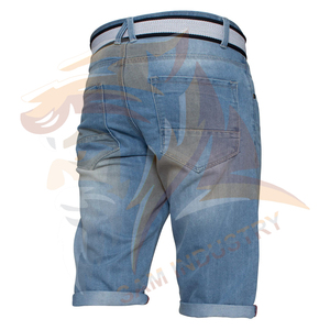 Concevez vos propres shorts en jean pour hommes sur mesure, nouveau design, service OEM, jeans en denim pour hommes, demi-pantalons avec poches - Product Image 2