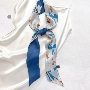 Nuevo Pañuelo de Moda de Seda con Estampado de Frutas para Mujer, Bufanda de Seda de 90cm de Largo, Pañuelo Estrecho para el Cuello, Lazo para el Cuello - Product Image 1