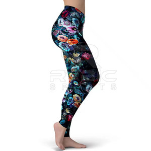 Leggings pour femmes de haute qualité fabriqués au Pakistan avec un imprimé sublimé vibrant et une étiquette privée à vendre - Product Image 4