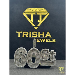 Diamante Moissanite VVS Más Vendido con Plata de Ley 925, Lujoso Charm con Micro Pavé de Trisha Jewels - Product Image 1