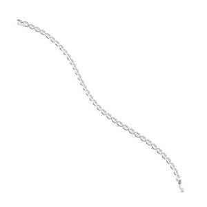 Bracelet tennis REYES sur mesure en moissanite 2,5 carats, argent sterling 925, moissanite certifiée GRA, fermoir boîte, bijoux fins - Product Image 2