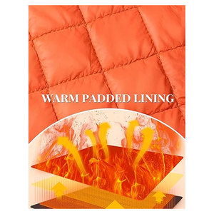 เสื้อแจ็คเก็ตบอมเบอร์ผู้ชายสำหรับฤดูใบไม้ร่วงและฤดูหนาว  กันลม อุ่นสบาย มีซิปเต็มตัว  บุนวม  ทันสมัย  ใส่สบาย  เหมาะสำหรับกิจกรรมกลางแจ้ง  ทนทาน - Product Image 4