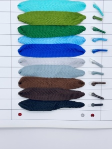 Asa de cuerda plana de poliéster con diseño de espiga, colorida y personalizada, de 1.8 cm de ancho, para bolsas de compras con asa - Product Image 5