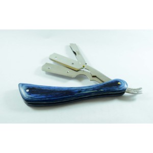 Navaja de Afeitar Profesional con Mango de Madera, Hoja Recta de Acero Inoxidable de Alta Calidad, Navaja de Barbero de Una Sola Hoja - Product Image 2