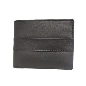 Portefeuilles RFID pour hommes, porte-cartes en cuir, portefeuille ouvert à double pli, doublure en polyester PU, porte-clés, ensemble d'étiquettes de bagages personnalisées - Product Image 1