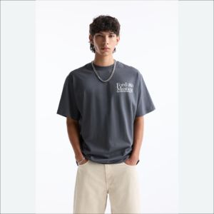 Camiseta de Algodón 100% Personalizada para Hombre, Estilo Holgado, Hombros Caídos, Calidad Premium, Corte Holgado, Camisetas de Algodón Lisas - Product Image 6