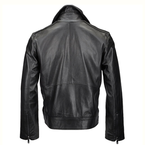 Veste en cuir pour homme de haute qualité, nouvelle mode, coupe-vent, respirante, manches longues, unie/à carreaux, streetwear, hiver, coutures fines - Product Image 5