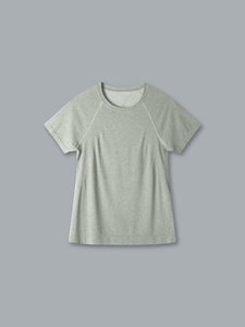 Camiseta de Cuello Redondo para Mujer, Corte Ajustado, Manga Corta, Básica, Lisa, Informal, Suave y Cómoda para Uso Diario - Product Image 4