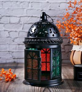 Wholesale Black Moon and <b>Star</b> Ramadan Lamp Eid Moroccan Custom Metal Wind Lamp Lantern in best quality - Product Image 1