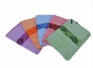 Embroidered Honeycomb Towel Set Waffle Weave Quick Dry Sports Towel Floral Embroidery Home Use - Product Image 1