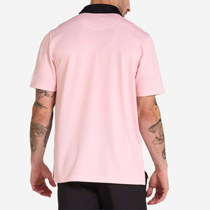 Polo de golf para hombre con paneles de malla, transpirable y fresco, ideal para condiciones calurosas y húmedas. - Product Image 3