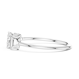 STARLACE BRILLIANT CUT LAB GROWN DIAMOND RHODIUM PLATED 18KT SOLID WHITE GOLD ENGAGEMENT PARTY <b>GIFTING</b> GLAM DAILY USE WOMEN - Product Image 3